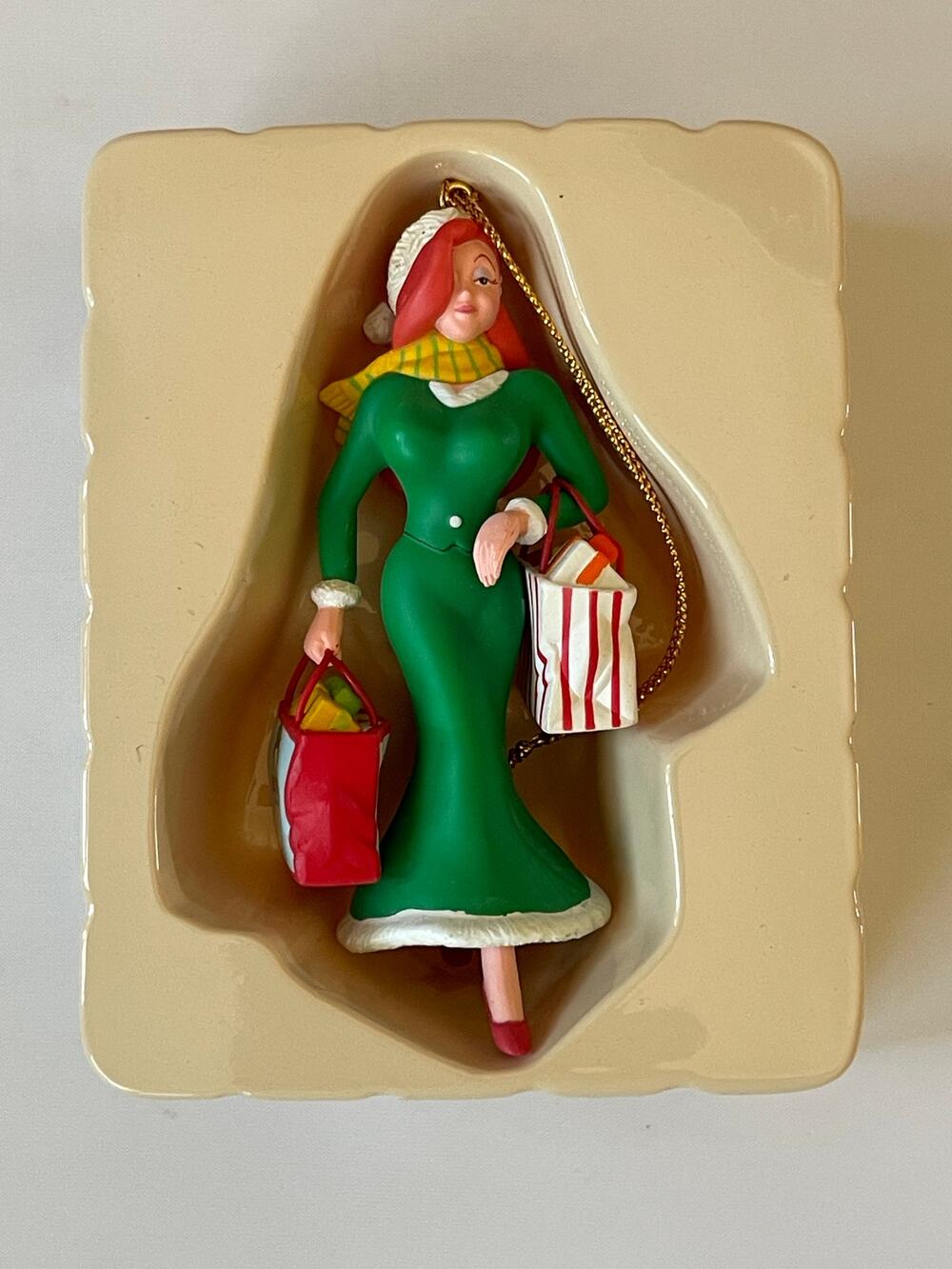 Vintage Groiler Disney Jessica Roger Rabbit Christmas Ornament Holiday